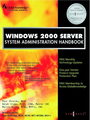 cover image of Windows 2000 Server System Administration Handbook